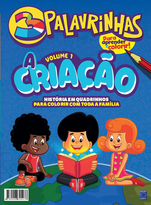 História em Quadrinhos para Colorir 3 Palavrinhas - Volume 1: A Criação