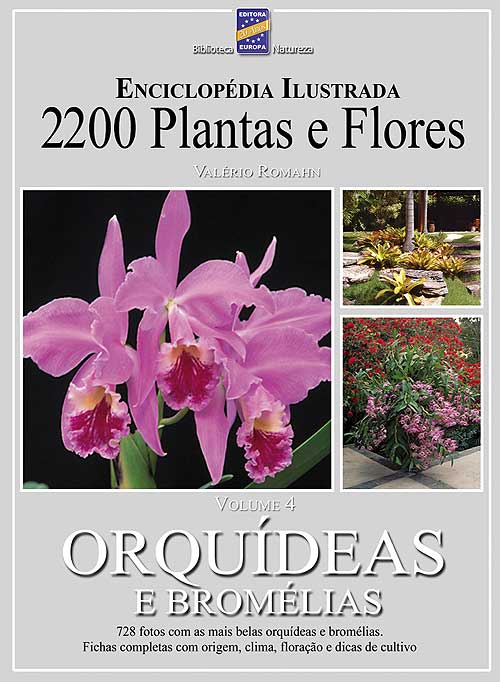 Livro - 2200 Plantas e Flores - Volume 4 - Ed. Europa