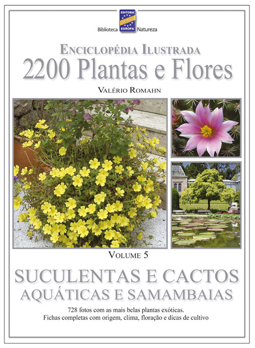 Livro - 2200 Plantas e Flores - Volume 5 - Ed. Europa