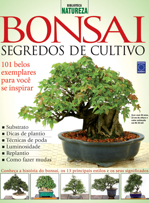 Livro - Bonsai - Segredos de cultivo - Biblioteca Natureza - Ed. Europa