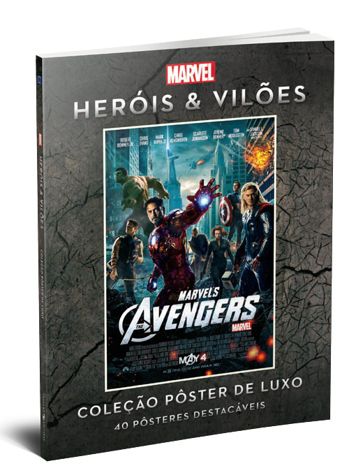 Coleção Pôster de Luxo - Heróis e Vilões Vingadores