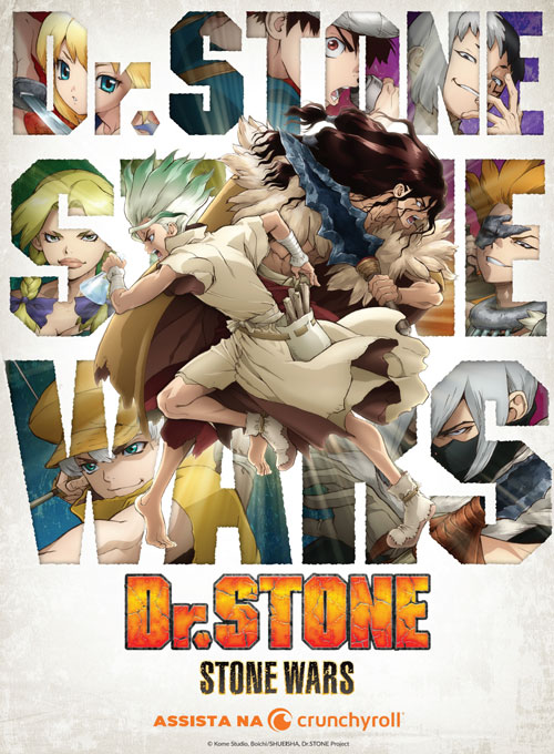 Bookzine Anime Invaders Pôster Gigante - Dr. Stone - Stone Wars (Sem dobras)