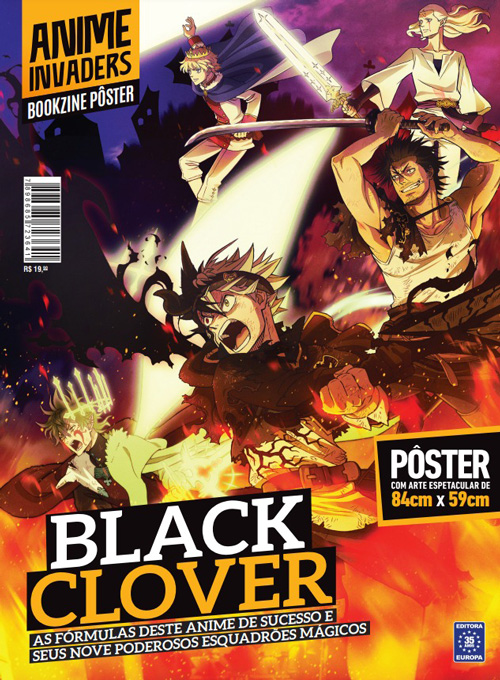 Bookzine Anime Invaders Pôster Gigante - BlackClover (Sem dobras)