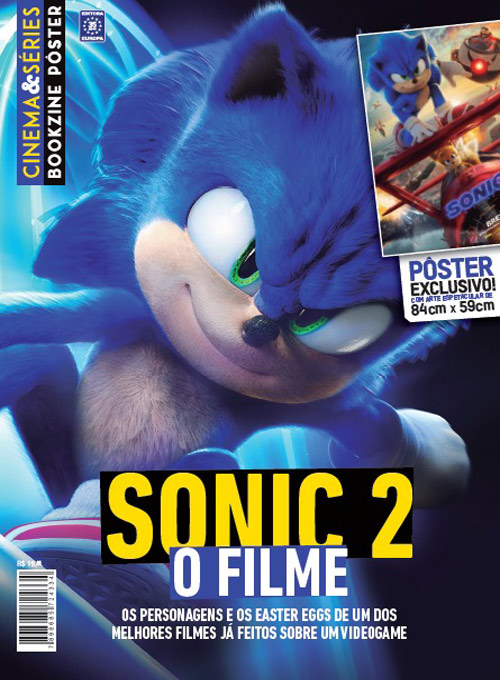 Bookzine Cinema e Séries Pôster Gigante - Sonic 2 O Filme (Sem dobras)