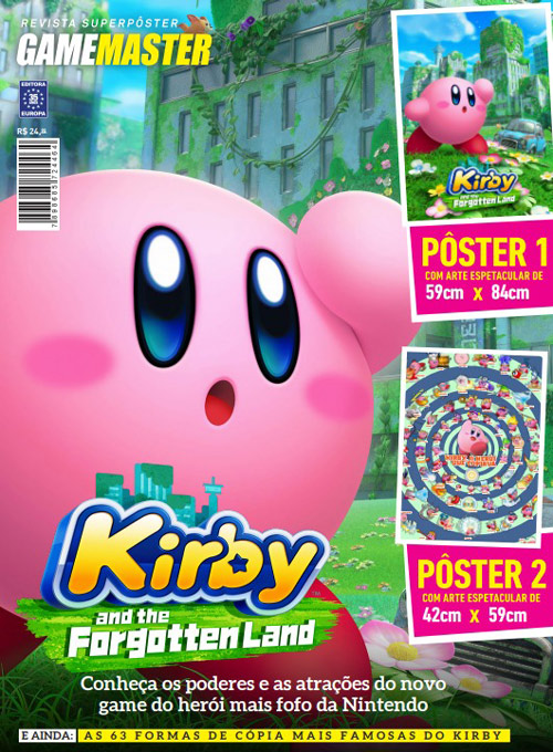 Bookzine Pôster GameMaster - Kirby and the Forgotten Land (Sem dobras)