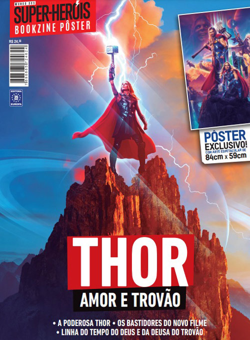 Bookzine Mundo dos Super-Heróis Pôster Gigante - Thor Amor e Trovão (Sem dobras)