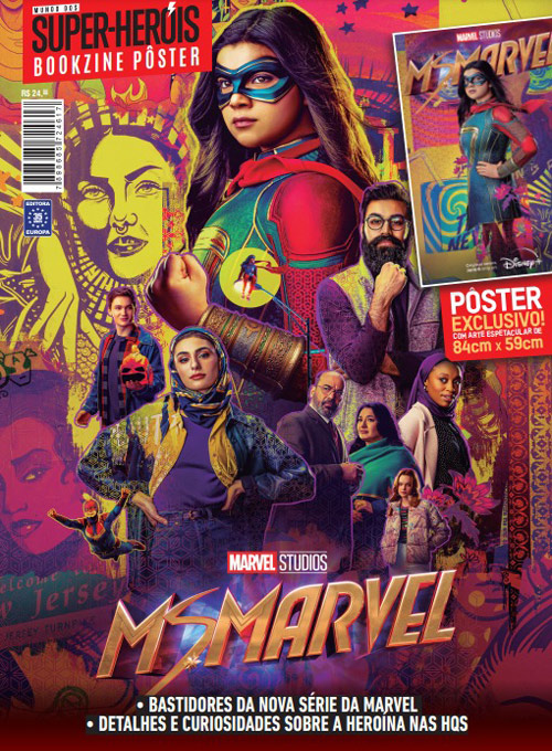 Bookzine Mundo dos Super-Heróis Pôster Gigante - MsMarvel (Sem dobras)