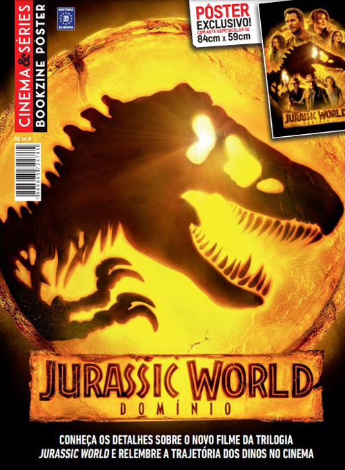 Bookzine Cinema e Séries Pôster Gigante - Jurassic World Domínio (Sem dobras)