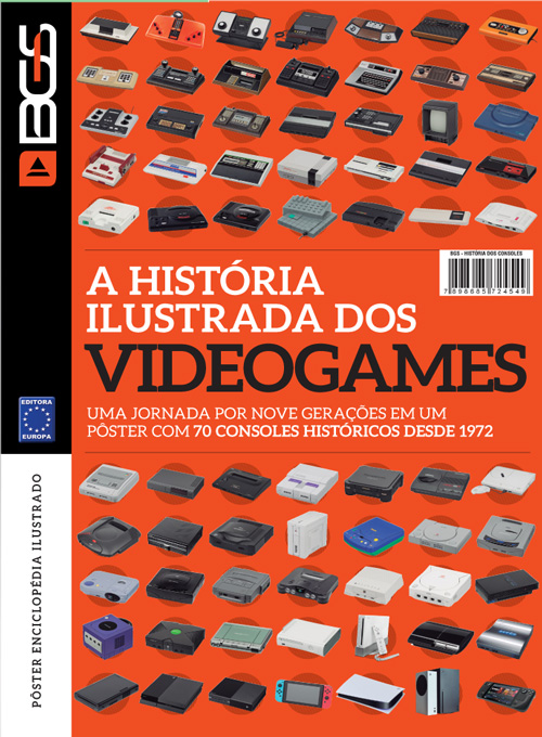 Pôster Enciclopédia Ilustrada - A História Ilustrada dos Videogames (Sem dobras)