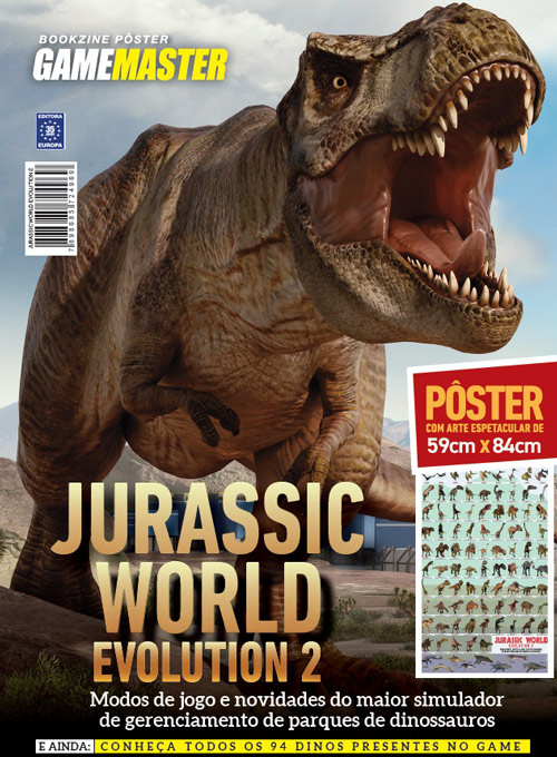 Bookzine P?ster GameMaster - Jurassic World Evolution 2 (Sem dobras)