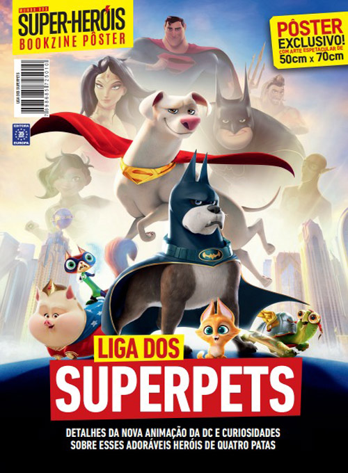 Bookzine Mundo dos Super-Heróis Pôster Gigante - Liga dos Superpets (Sem dobras)