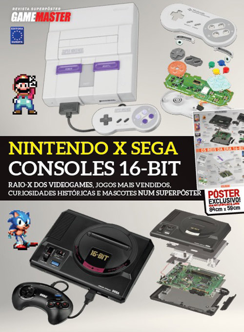 Bookzine Pôster GameMaster - Nintendo x Sega (Sem dobras)