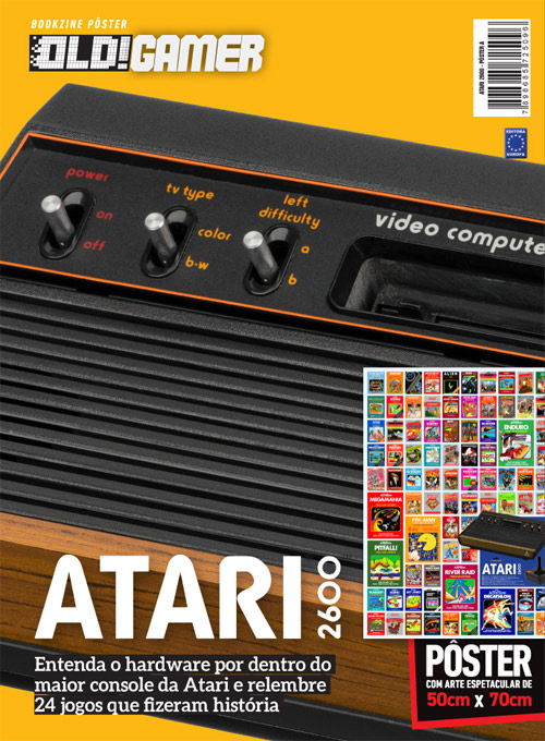 Editora Europa - Bookzine Pôster OLD!Gamer - Atari 2600 Arte A (Sem dobras)