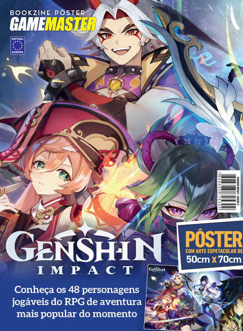 Bookzine Pôster GameMaster - Genshin Impact Arte C (Sem dobras)