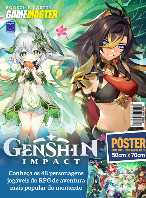 Bookzine Pôster GameMaster - Genshin Impact Arte D