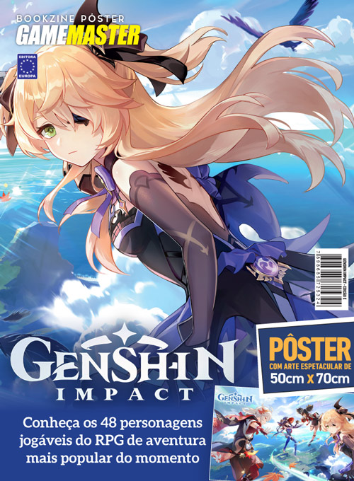 Bookzine Pôster GameMaster - Genshin Impact Arte E (Sem dobras)