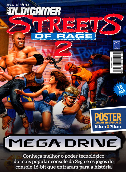 Bookzine Postêr OLD!Gamer - Mega Drive - Streets of Rage 2 (Sem dobras)