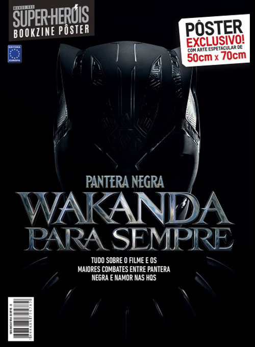 Revista Superpôster Mundo dos Super-Heróis - Pantera Negra - Pôster B (Sem dobras)