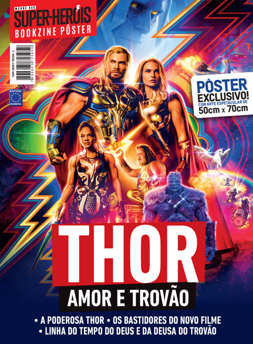 Revista Superpôster Mundo dos Super-Heróis - Thor: Amor e Trovão - Pôster B (Sem dobras)