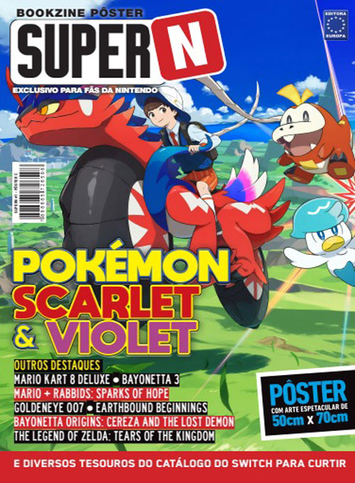 Posterzine SuperN - Pôster C - Pokémon Scarlet e Violet (Sem dobras)