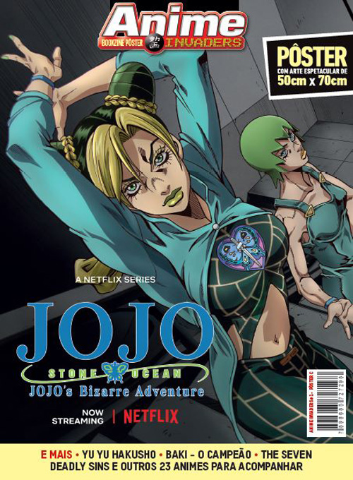 Bookzine Pôster Anime Invaders - Jojo Adventure (Sem dobras)