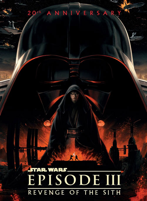 Bookzine Pôster Cinema & Séries - Star Wars: Revenge of the Sith - Arte Anakin (Sem dobras)