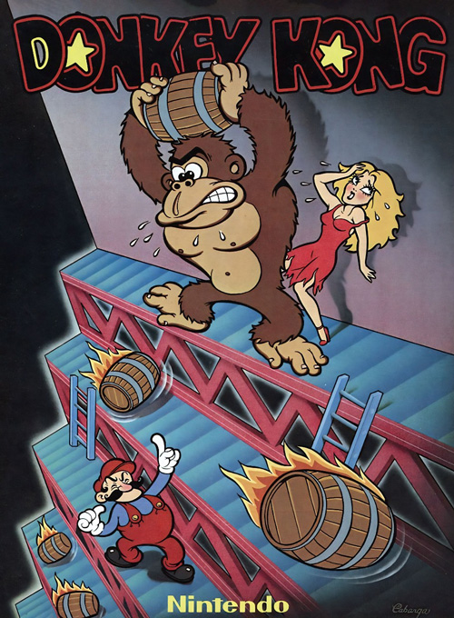 Posterzine OLD!Gamer Arcade Mania - Donkey Kong (Sem dobras)