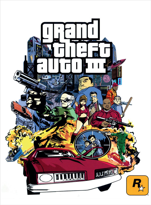 Posterzine OLD!Gamer DOS-PC Mania - Grand Theft Auto III (Sem dobras)