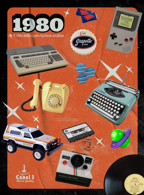 Bookzine Pôster GameMaster - Pôster Nostalgia 1980 (Sem dobras)