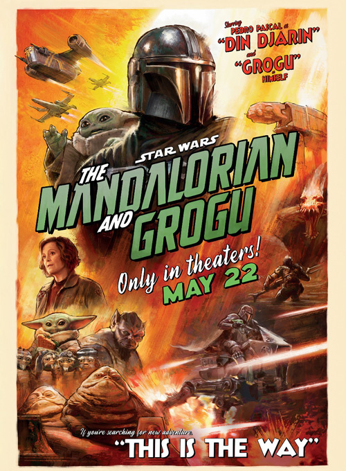 Bookzine Pôster Clássicos do Cinema - The Mandalorian and Grogu (Sem dobras)