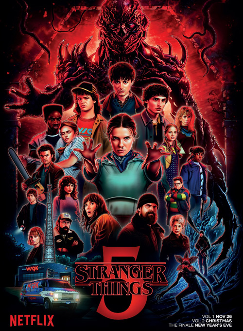 Bookzine Pôster Cinema e Séries - Stranger Things 5 (Sem dobras)