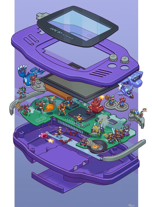 Posterzine OLD!Gamer - Raio-X - Game Boy Advance (Sem dobras)