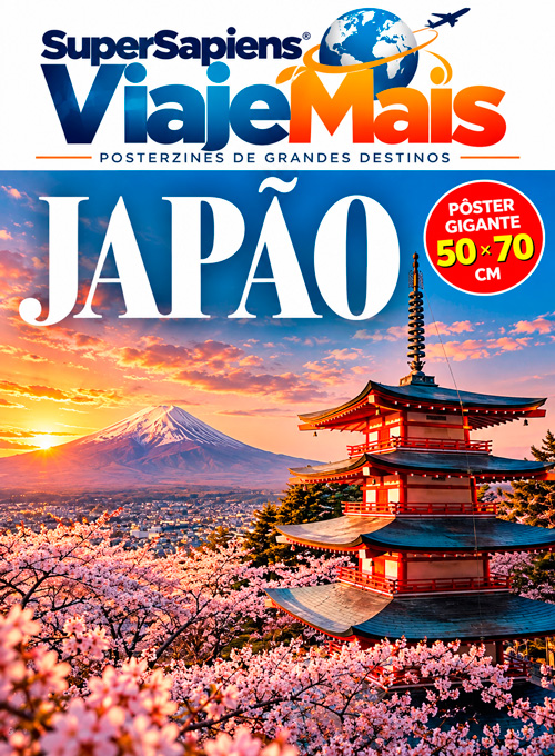 SuperSapiens Viaje Mais - Posterzine - Japão (Sem dobras)