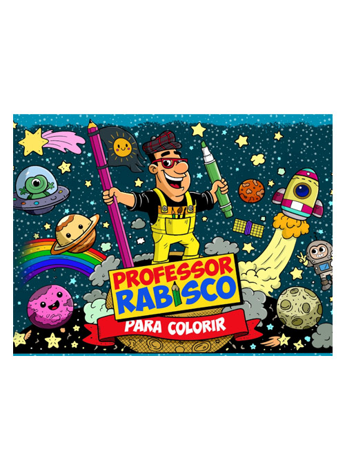 Professor Rabisco para Colorir
