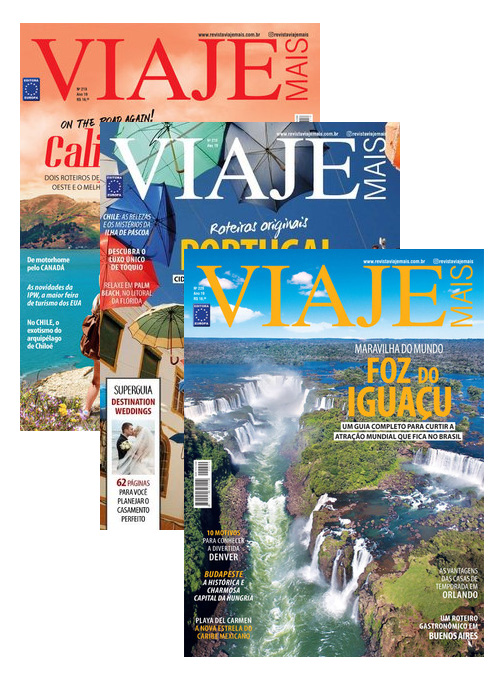 Edições de Colecionadores Revista Viaje Mais (12 exemplares)