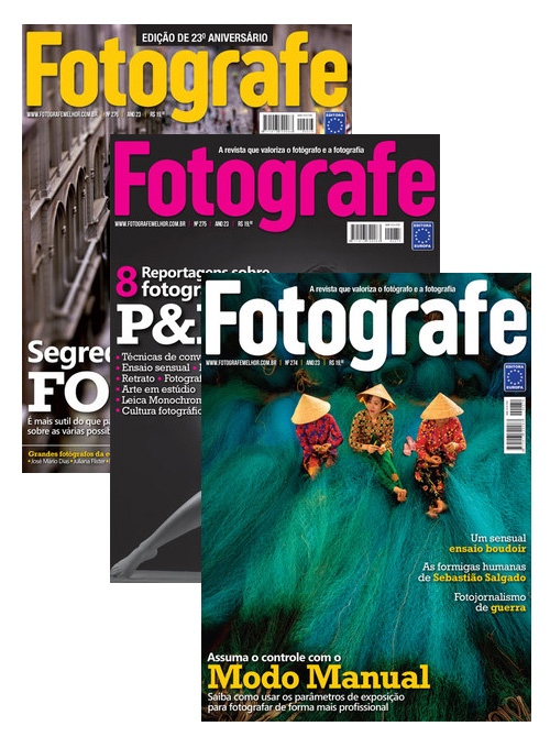 Edições de Colecionadores Revista Fotografe Melhor (12 exemplares)