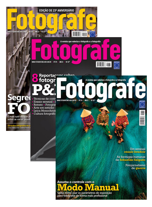 Kit Colecionador - Revista Fotografe Melhor (6 exemplares)