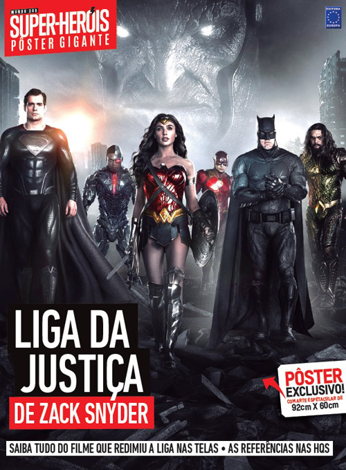Bookzine Mundo dos Super-Heróis Pôster Gigante - Liga da Justiça