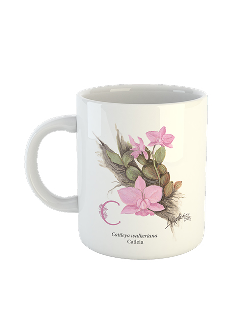 Caneca Flores Nativas do Brasil de A a Z - LETRA C