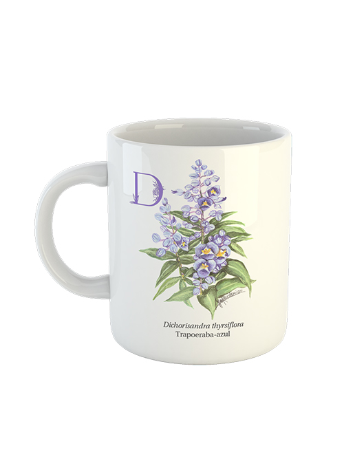 Caneca Flores Nativas do Brasil de A a Z - LETRA D