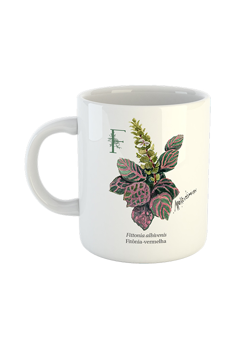 Caneca Flores Nativas do Brasil de A a Z - LETRA F