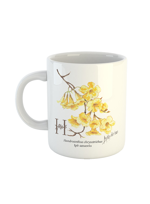 Caneca Flores Nativas do Brasil de A a Z - LETRA H