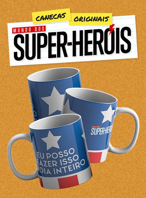 Caneca Mundo dos Super-Heróis: Eu posso fazer isso o dia inteiro