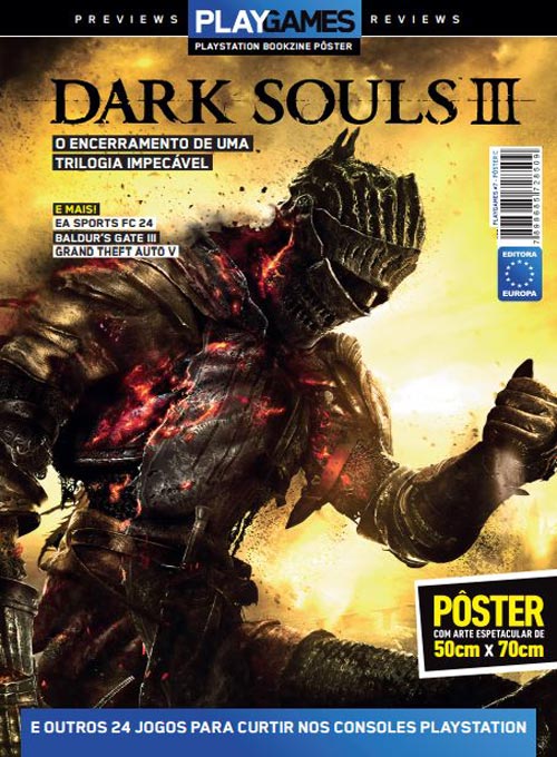 Pôsterzine PLAYGames - Edição 7 - Dark Souls 3 (Sem dobras)