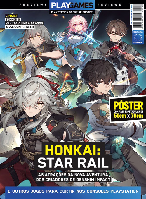 Pôsterzine PLAYGames - Edição 8 - Honkai Star Rail (Sem dobras)