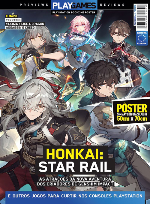 Editora Europa - Pôsterzine PLAY Games - Edição 8 - Honkai: Star Rail