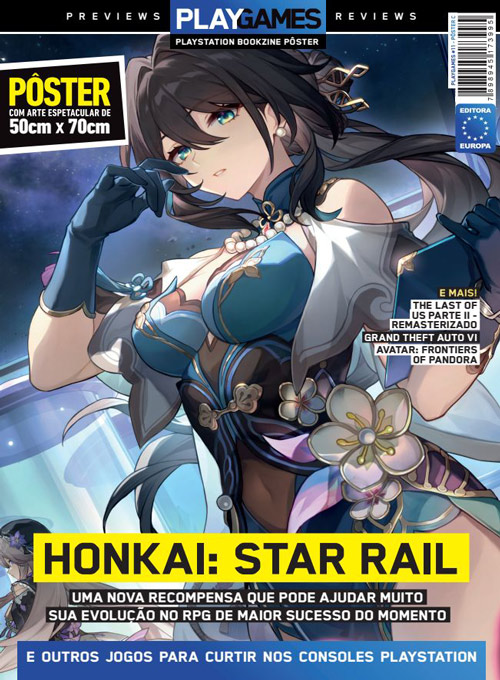 Pôsterzine PLAYGames #11 - Honkai Star Rail (Sem dobras)