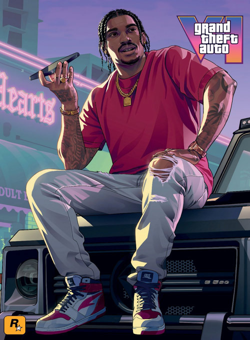 Pôsterzine PLAYGames #17 - Grand Theft Auto VI - DreQuan Priest (Sem dobras)