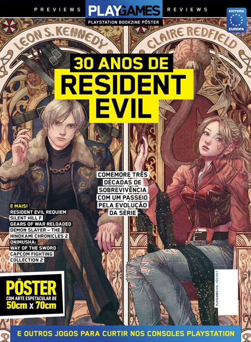 Pôsterzine PLAYGames #18 - 30 Anos de Resident Evil (Sem dobras)