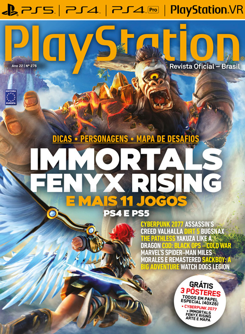 Editora Europa - A Revista PlayStation de abril está imperdível! A edição  especial de 22 anos tem Final Fantasy XVI para PS4 e PS5, com tudo sobre  classes, facções em guerra, personagens